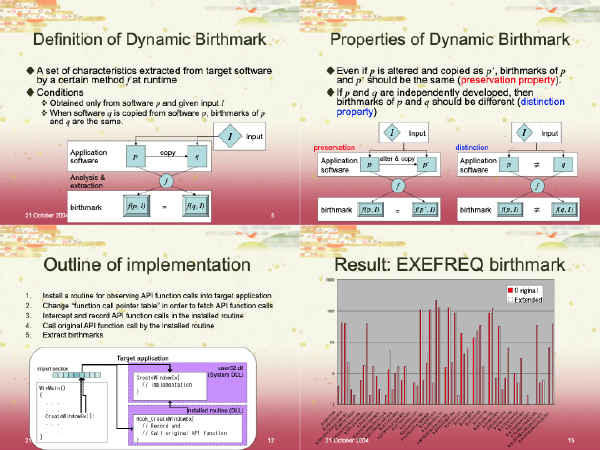 Dynamic birthmarks